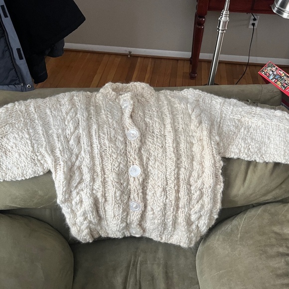 Vintage handmade 100% cashmere sweater.